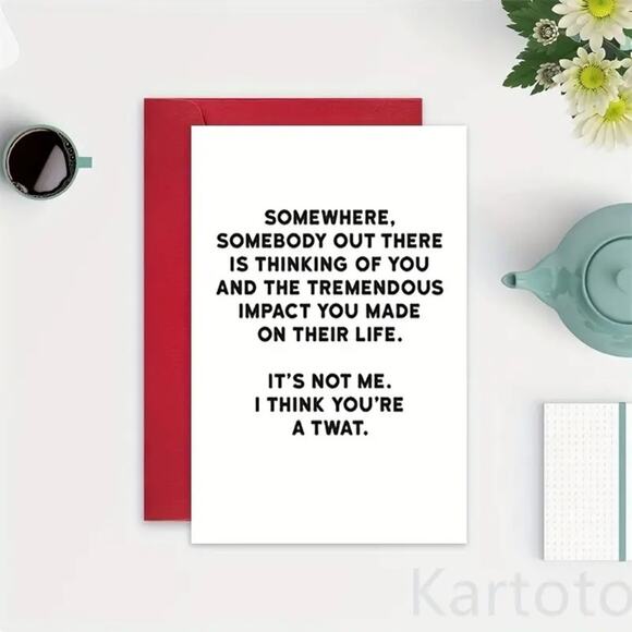 Birthday, Get Well or Just For the Hell of It Card - 5" x 7" - Picture 4 of 5